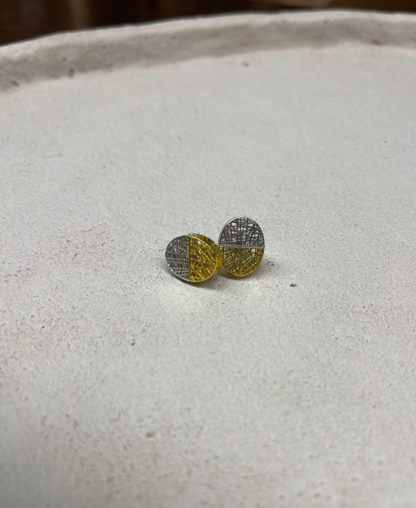 Mayuma 3D Ohrringe Silber