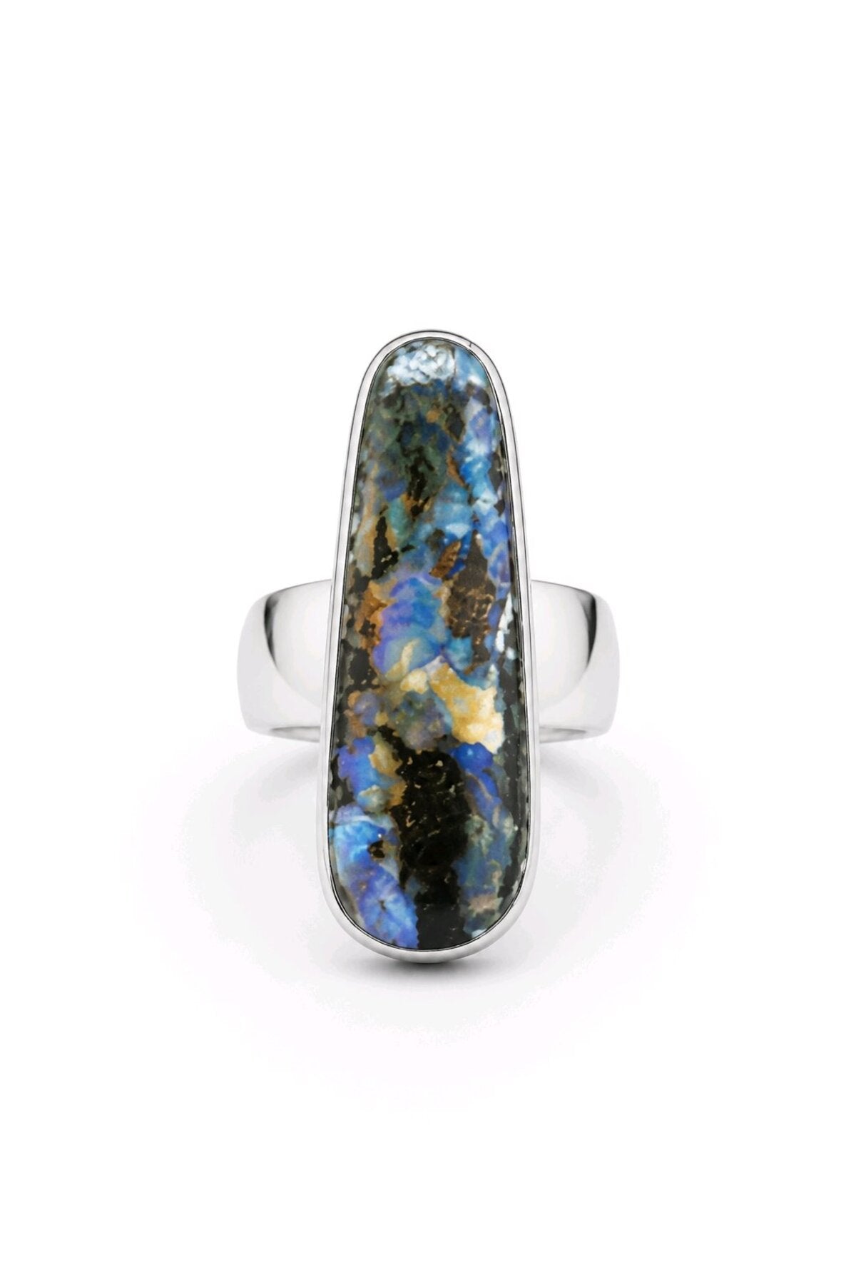 Ring Lengthy Boulder Opal Gr. 58