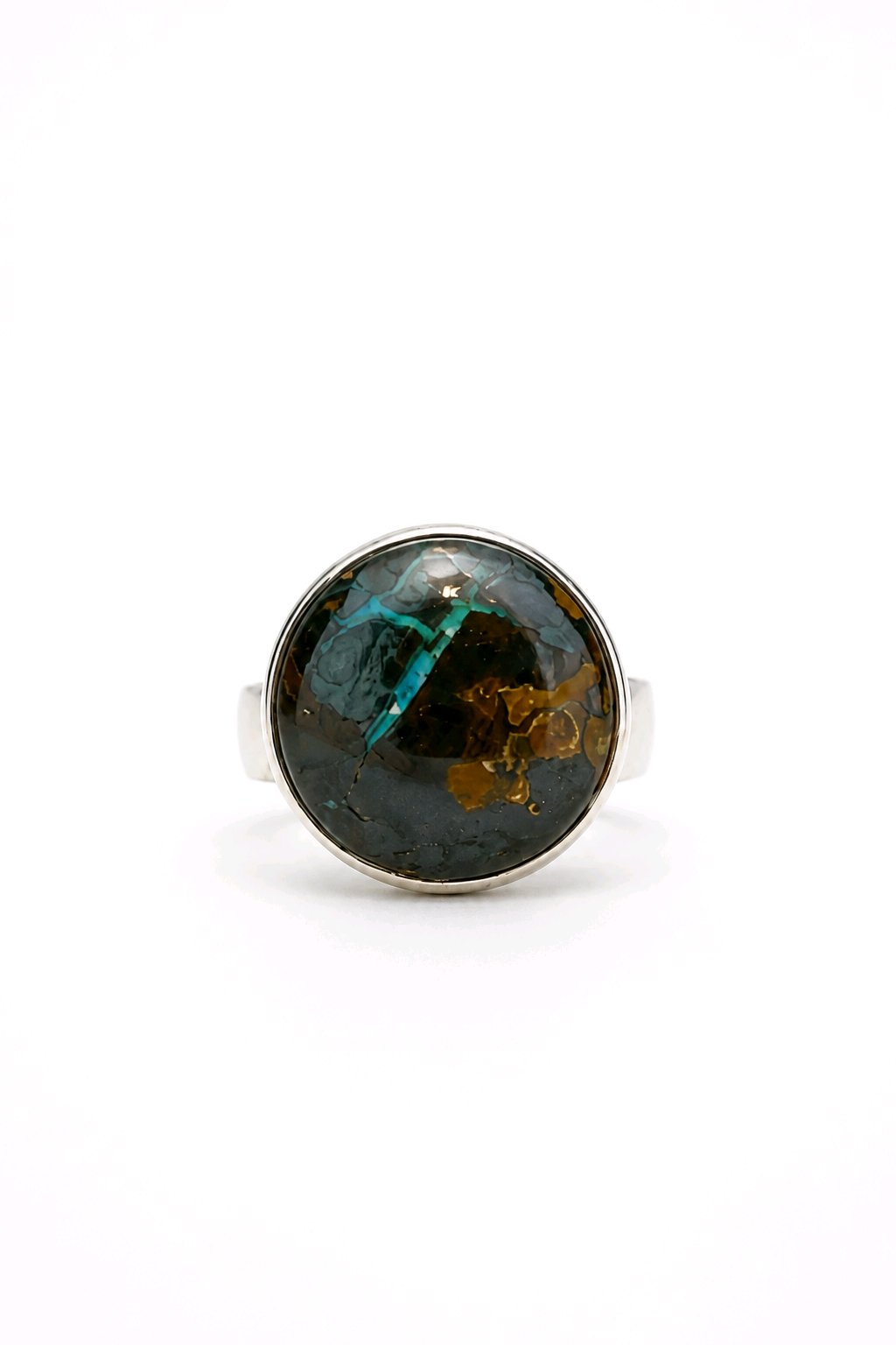Ring Round Boulder Opal Gr. 62