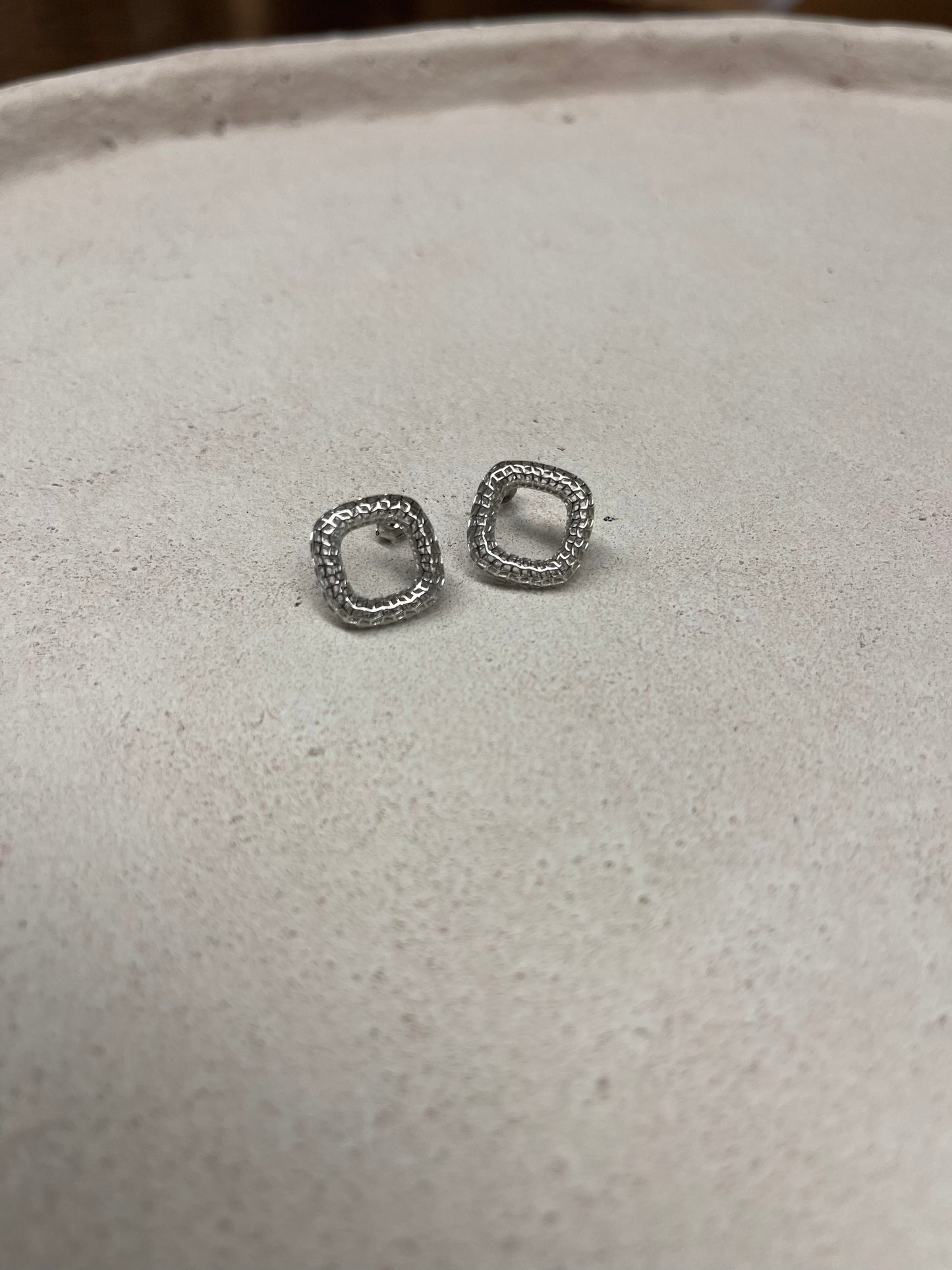 Mayuma 3D Ohrringe Silber