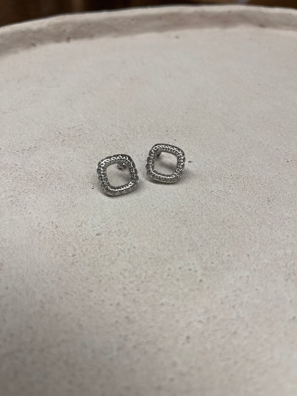 Mayuma 3D Ohrringe Silber