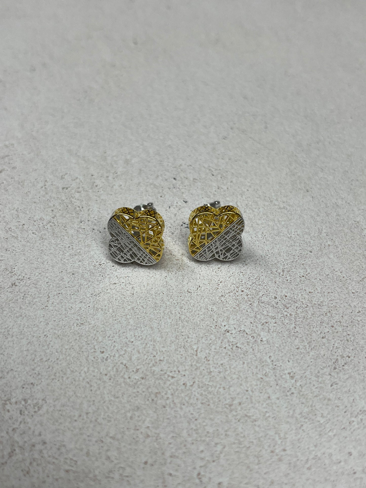 Mayuma 3D Ohrringe Silber