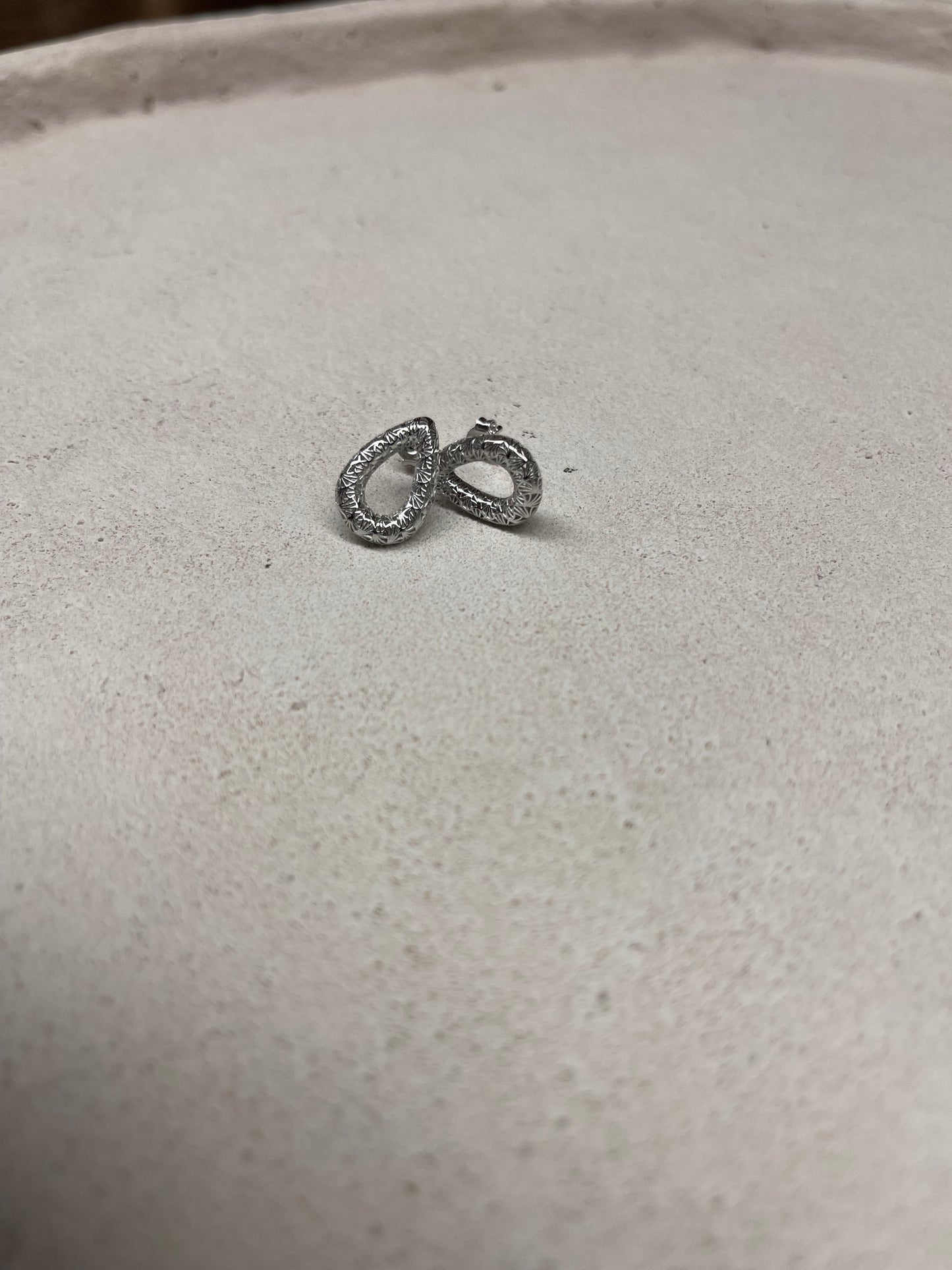 Mayuma 3D Ohrringe Silber