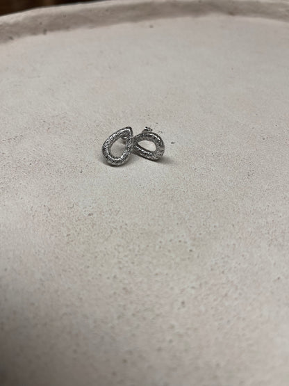 Mayuma 3D Ohrringe Silber