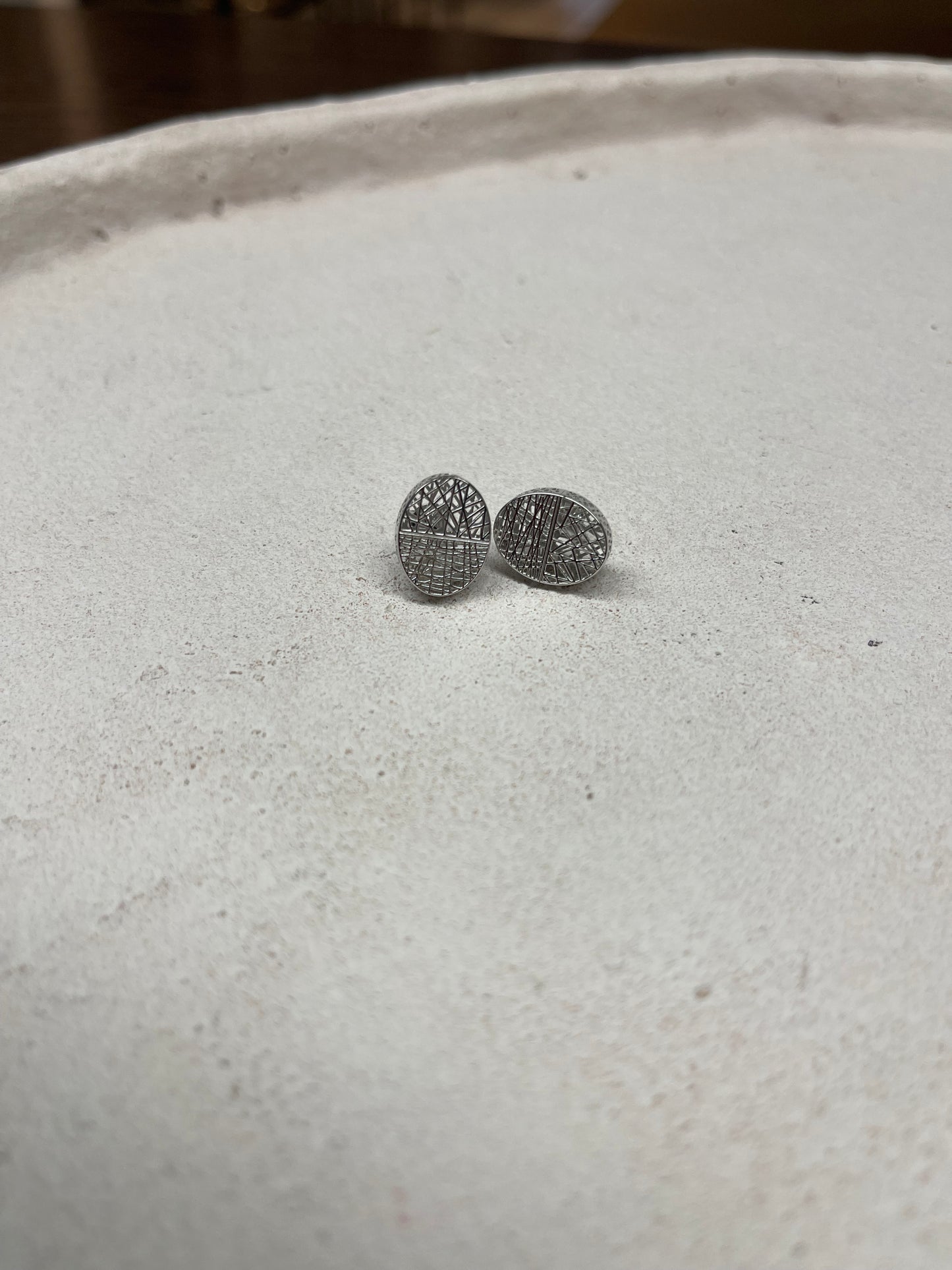 Mayuma 3D Ohrringe Silber