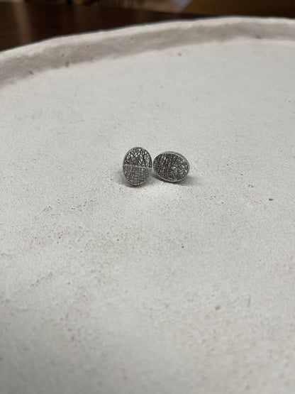 Mayuma 3D Ohrringe Silber