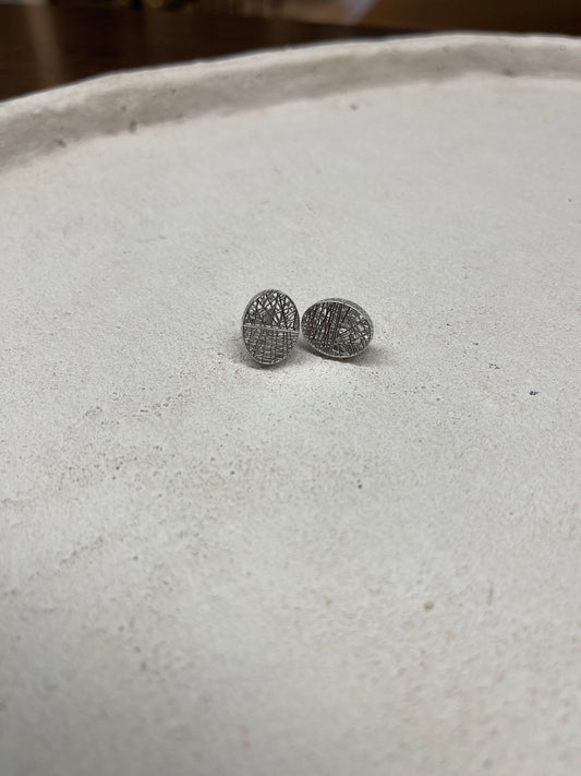 Mayuma 3D Ohrringe Silber