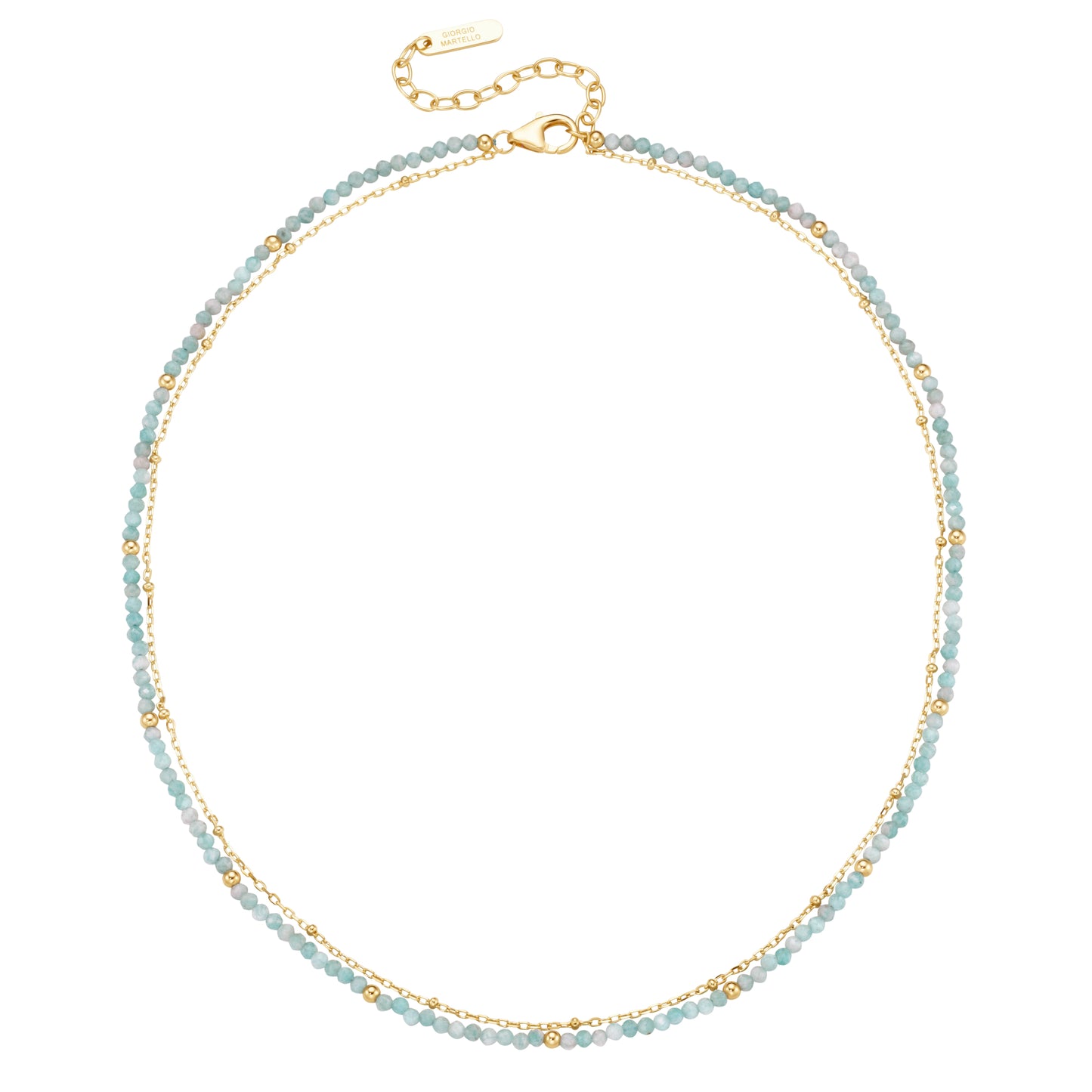 Kette Icy Amazonit (Peace & Harmony)