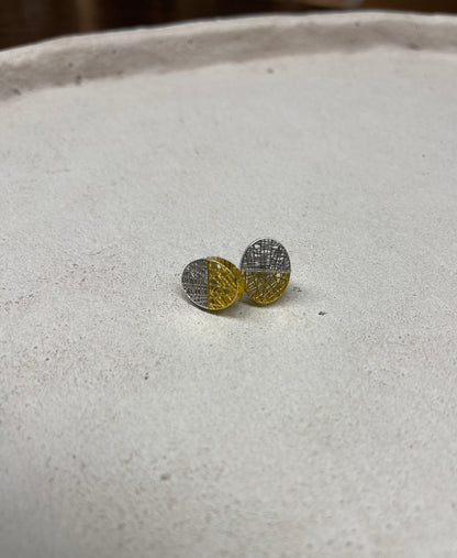 Mayuma 3D Ohrringe Silber