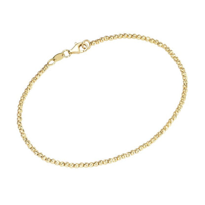 Armband 19 cm 925 Silber Bicolor/ Silber/ Gold