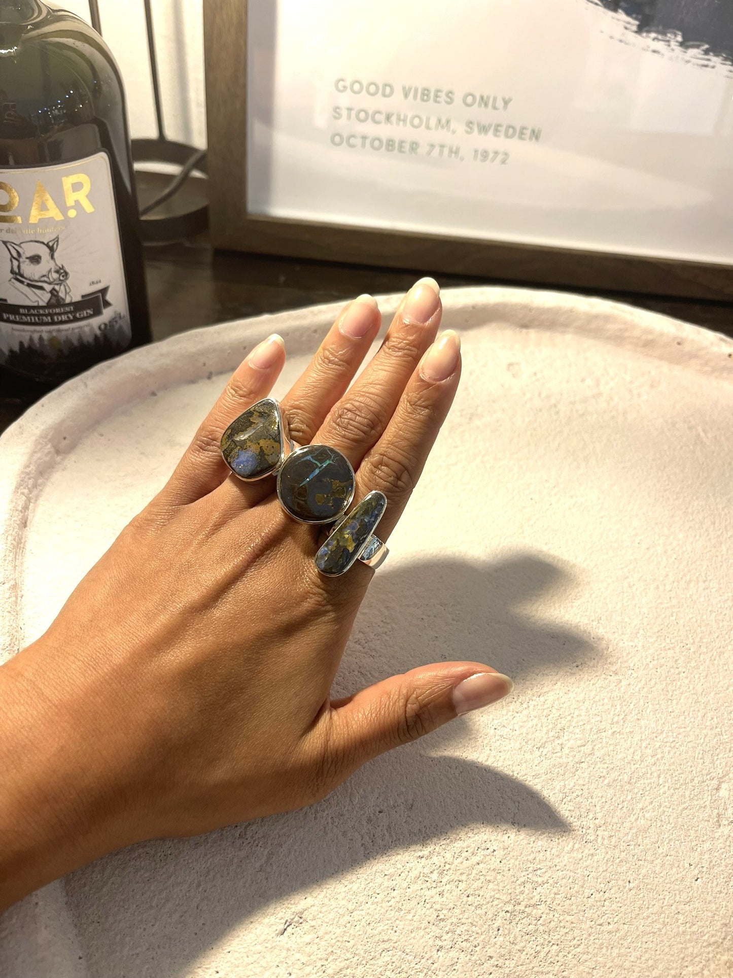 Ring Earthy Boulder Opal Gr. 61