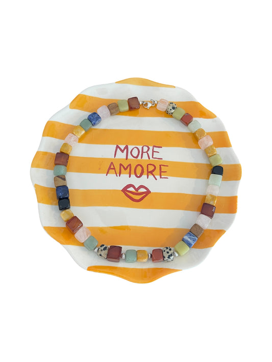 Edelstein Kette Kunterbunt