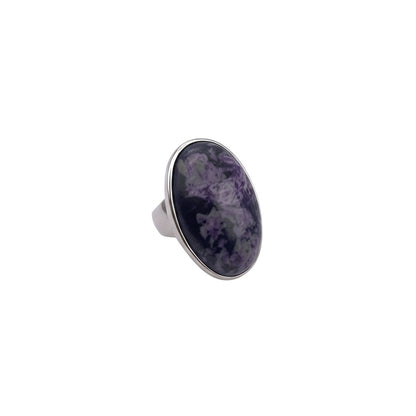 Edelsteinring Charoit Gr. 59