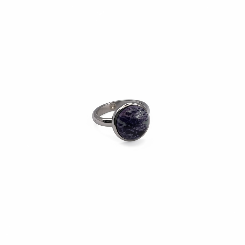 Edelsteinring Charoit Gr. 58